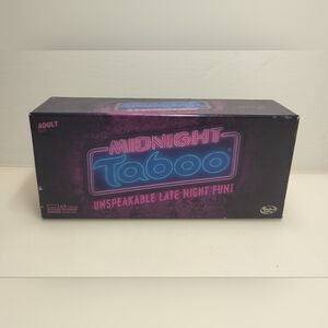 Hasbro Midnight Taboo Game - Neon Blue & Pink Packaging